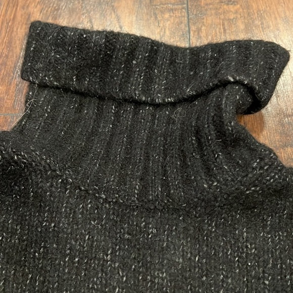 Everlane The Cloud Turtleneck Wool Cotton Alpaca Blend Womens Medium in black - Picture 4 of 9
